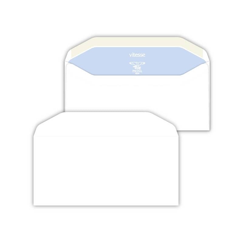 Buste senza finestra Pigna Envelopes Vitesse 80 g/m² 110x230 mm bianco conf. 500 - 0388763