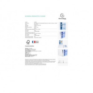 Raccoglitore personalizzabile Exacompta A4 maxi Kreacover® bianco 4 anelli a D 25 mm - 51946E