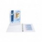 Raccoglitore personalizzabile Exacompta A4 maxi Kreacover® bianco 4 anelli a D 25 mm - 51946E