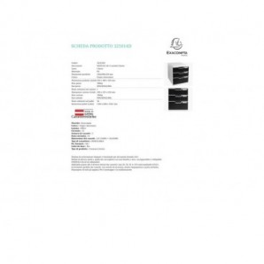 Cassettiera Exacompta MODULO A4 3 cassetti Classic PS grigio/nero 325014D_892718