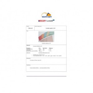 Cartelline semplici EURO-CART Cartoncino Manilla 25x35 cm gr. 145 rosa conf. da 100 pezzi - CM01RS145