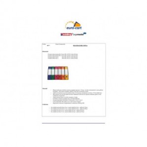 Registratore commerciale TOPToo con custodia dorso 8 cm arancio 23x30 cm - RMU8AR