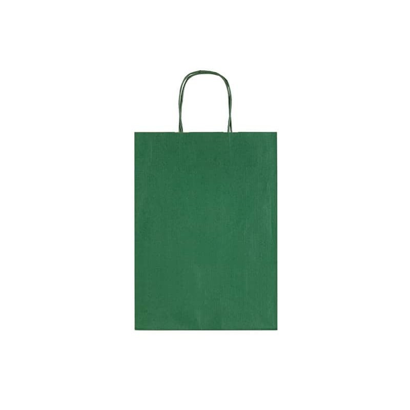 Sacchetti da regalo Rex-Sadoch Allegra tinta unita Dark 26x12x36 cm verde conf. da 25 - SDF26-560