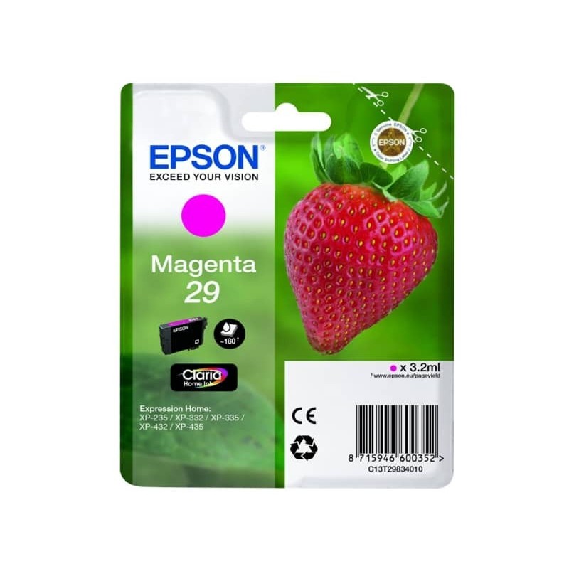 Cartuccia inkjet Fragola T29 Epson magenta C13T29834012_409399