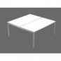 Scrivania Bench senza divisorio Artexport Presto Venere Plus 140x164x72,5 cm bianco - 662B / NOPAR/3