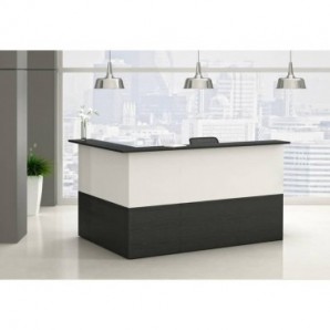 Reception Artexport Musa 80x97,5x72 basso nero ven. frassino-bianco 2824-HB80-83