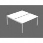 Postazione Open Space Artexport Bridge Bench 180x2 bianco BENCH180X2-3