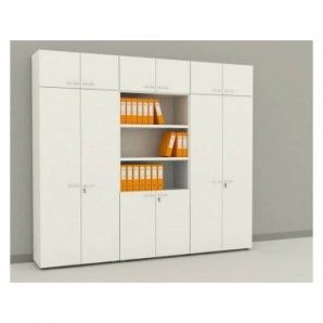 Armadio componibile Artexport 2898 ante basse in melaminico Bianco AR-ST+AR-AB-3