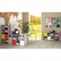 Libreria componibile Artexport Maxicolor - 6 caselle scalare Grigio alluminio 6DMaxC-5