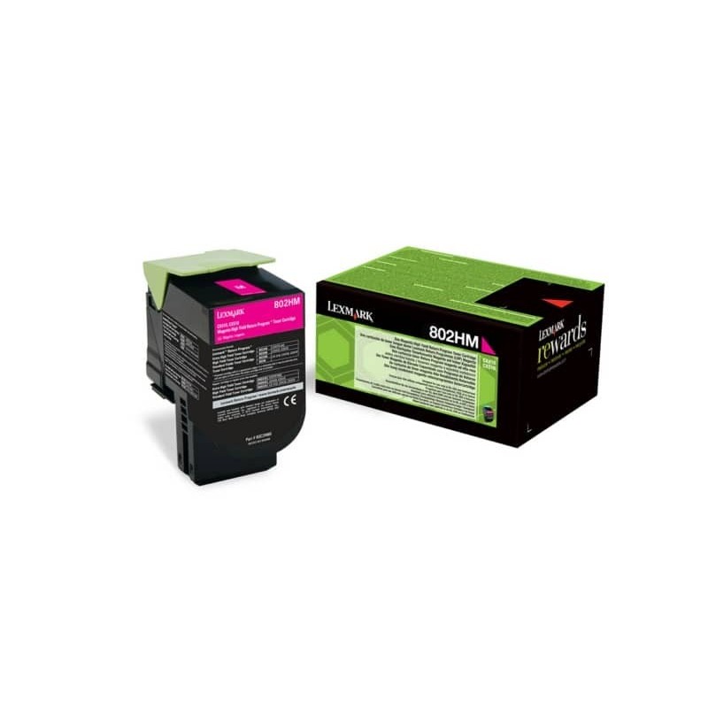 Toner alta resa return program 802HM Lexmark magenta 80C2HM0_601358