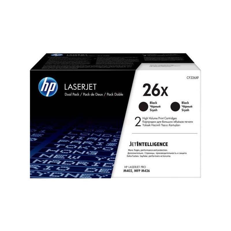 Toner alta capacità 26X HP nero Conf. 2 - CF226XD_163942