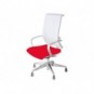 Sedia girevole Semidirezionale Unisit Ergonomica con schienale in rete rosso GTJB/IR_157451