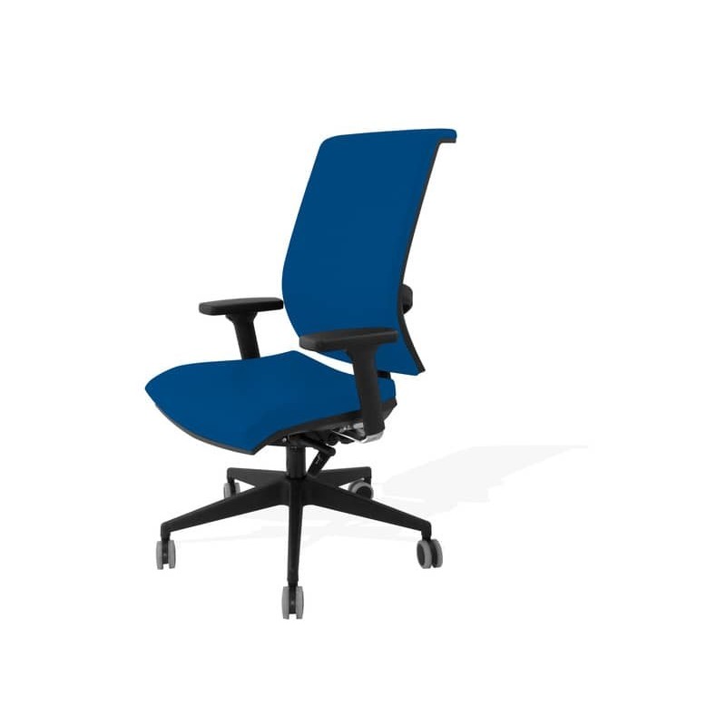 Sedia girevole Semidirezionale Unisit Ergonomica con schienale in rete blu GTJE/F11_157486