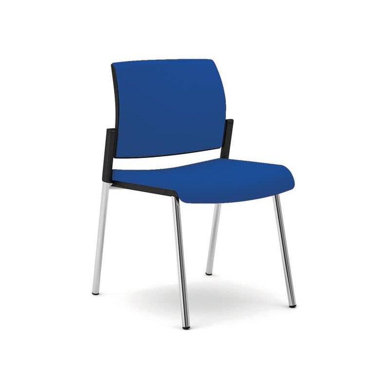 Sedia interlocutore Semidirezionale Ergonomica Unisit Schienale fisso blu KI4GTBB/F11_157814