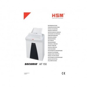 Distruggidocumenti per alti volumi HSM SECURIO AF150 taglio a frammento 4,5x30 mm bianco - 2083111_89275X