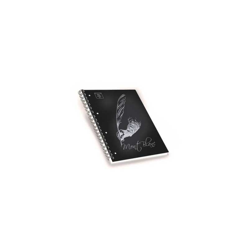 Quaderni spiralati Pigna Mont Blanc Soft Touch assortiti - foglio bianco - 100 ff - Conf. 5 pezzi - 0230688BI
