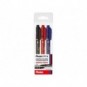 Marcatore permanente doppia punta Pentel Twin Tip tratti F-M assortiti conf. 3 pezzi - 0022168