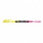 Evidenziatore Pentel Twin Checker a doppia punta 1-3 mm giallo-rosa - SLW8-GP