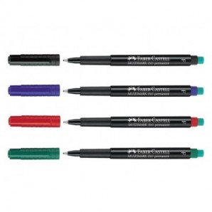 Marcatore permanente Faber-Castell Multimark nero SF 0,4 mm 152399