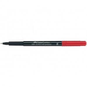 Marcatore permanente Faber-Castell Multimark 1525 M 1 mm rosso 152521