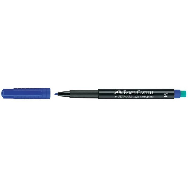 Marcatore permanente Faber-Castell Multimark 1525 M 1 mm blu 152551