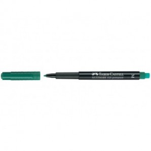 Marcatore permanente Faber-Castell Multimark 1525 M 1 mm verde 152563