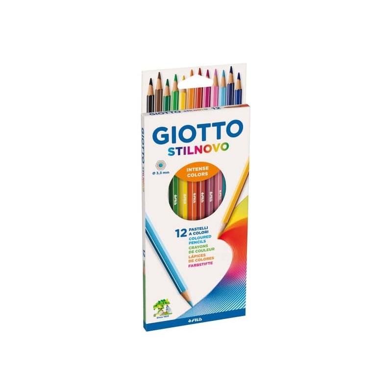 Matite colorate GIOTTO Stilnovo assortiti Astuccio da 12 - 25650000