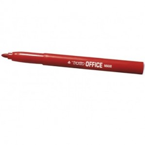 Marcatori punta in fibra TRATTO Office punta conica 2 mm rosso Conf. 12 pezzi - 731602
