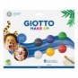 Set di 6 ombretti cosmetici GIOTTO Make Up bianco, rosso, nero, giallo, verde, blu 476200