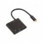 Adattatore Multiport HAMA 4in1 USB C / 2xUSB A, USB Type C, HDMI nero 7135729