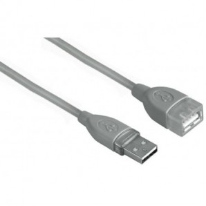 Cavo prolunga HAMA USB A 2.0/USB A 2.0 F grigio 1,8 m 7645027