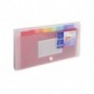 Classificatore Crystal Colours 14x26 cm - 7 scomparti - cristallo 55398E