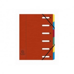 Classificatore Harmonika® 6 divisori - 24,5x32 cm rosso 55065E