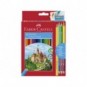 Matite colorate Faber-Castell Eco Il Castello Conf. 36 + 3 Bicolor + 1 Grafite - 110336