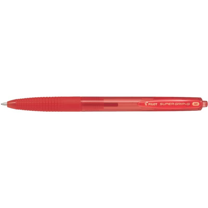 Penna a sfera a scatto Pilot Super Grip G punta M rosso 1616