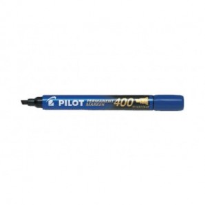 Marcatore permanente Pilot Permanent Marker 400 punta a scalpello 4,5 mm blu 2711