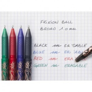 Penna a sfera cancellabile Pilot Frixion Ball punta Broad 1 mm nero 6540