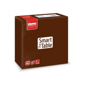 Tovaglioli Fato The Smart Table 38x38 cm cioccolato Conf. 100 pezzi - 82141400