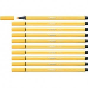 Pennarelli Stabilo Pen 68 1 mm giallo - 68/44