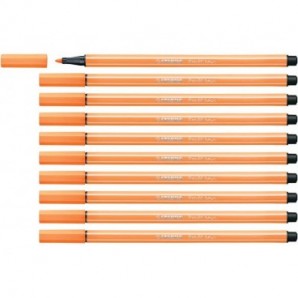 Pennarelli Stabilo Pen 68 1 mm arancio fluo - 68/054