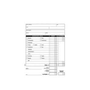 Buste-Nota spese da rimborsare Data Ufficio - 25 buste staccabili con voci prestampate - 28x15 cm DU185000000