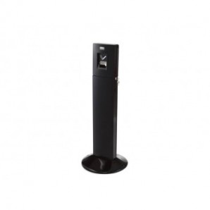 Posacenere a colonna Rubbermaid Metropolitan nero H 108,7 cm - Ø 43 cm FGR93400BK