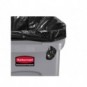 Contenitore rifiuti per differenziata Rubbermaid Slim Jim® con canali di ventilazione 87 L Grigio - FG354060GRAY