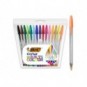 Penne a sfera con cappuccio BIC Cristal Large Multicolour 1,6 mm assortiti Conf. 15 pezzi - 964899