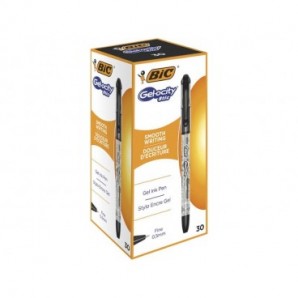 Penna gel con cappuccio BIC Gelocity Stic 0,5 mm nero 968485