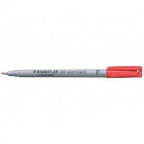 Penna a punta sintetica Staedtler Lumocolor® non-permanente 316 F 0,6 mm rosso - 316-2