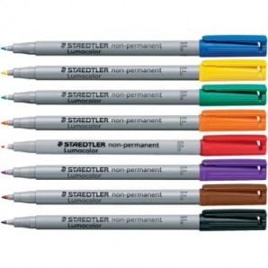 Penna a punta sintetica Staedtler Lumocolor® non-permanente 316 F 0,6 mm blu - 316-3