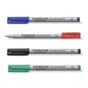 Penna a punta sintetica Staedtler Lumocolor® non-permanente 316 F 0,6 mm blu - 316-3