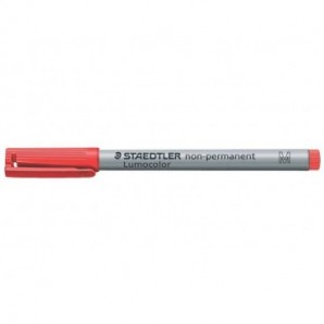Penna a punta sintetica Staedtler Lumocolor® non-permanent 315 M 1 mm rosso - 315-2
