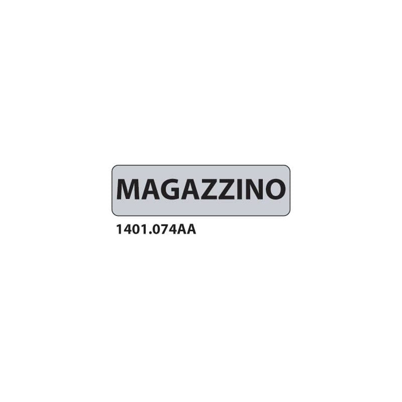 Cartelli per interni \\"Magazzino\\" 17x4,5 cm Conf. 15 pezzi - 1401.074AA